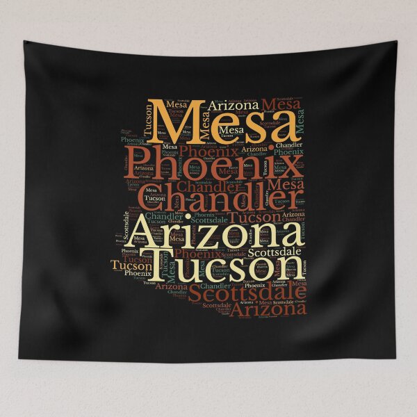 Item preview, Arizona state map and cities  designed and sold by labatchino10.