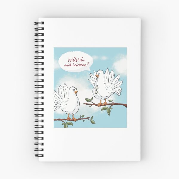 Item preview, Marriage proposal among lovebirds designed and sold by FrauBlaschi.