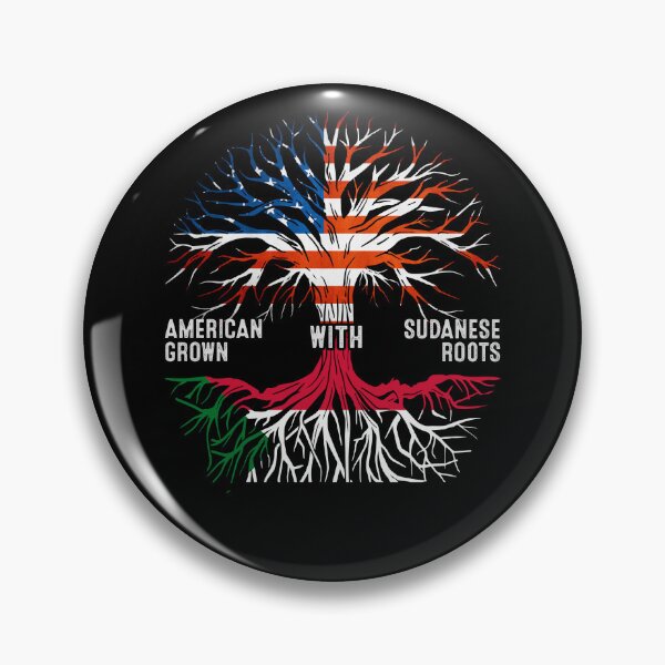 Item preview, American Grown With Sudanese Roots Tree Sudan Flag designed and sold by MoHaCo.
