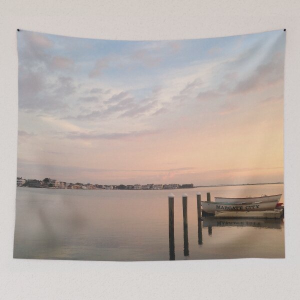 Item preview, Margate City New Jersey Bay Sunset Lifeguard Boat designed and sold by LeslieMac713.