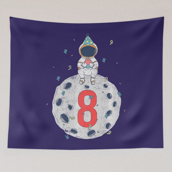 Item preview, 8th Birthday Space Birthday Party Premium designed and sold by WindaJay.