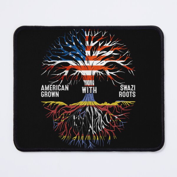 Item preview, American Grown With Swazi Roots Eswatini Flag designed and sold by MoHaCo.