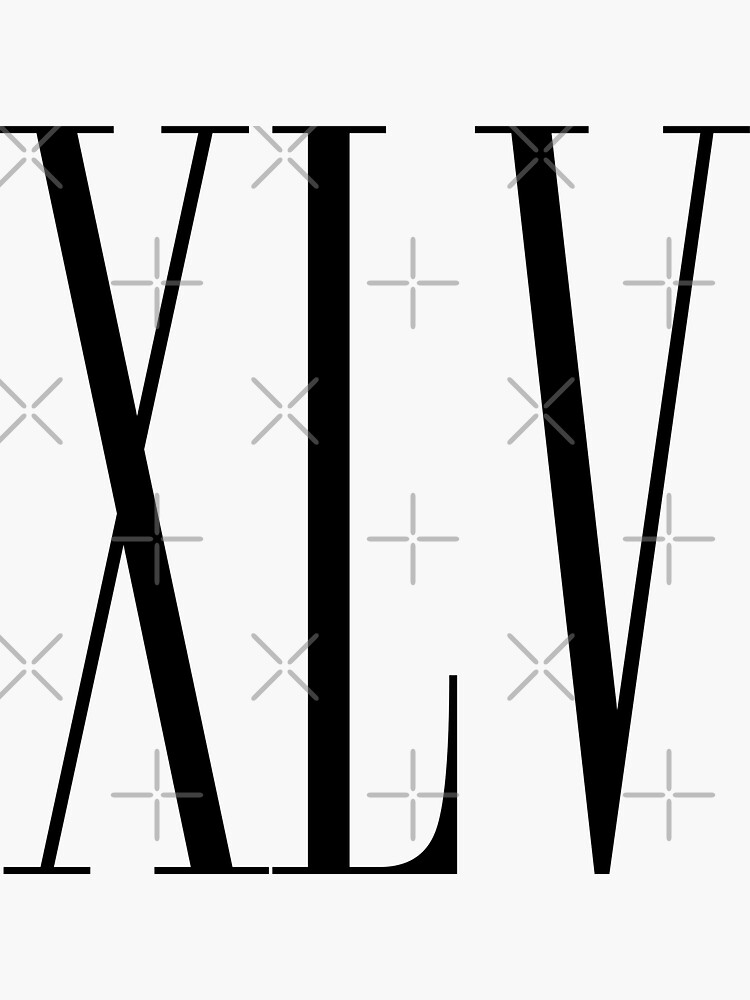 roman-numeral-45-roman-numeral-xlv-number-45-roman-numerals