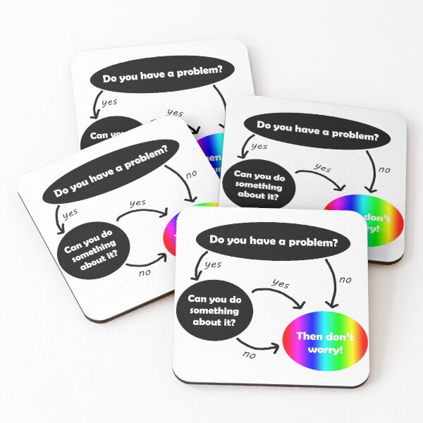 Item preview, Then Don't Worry bubble flow chart designed and sold by lakitzi.