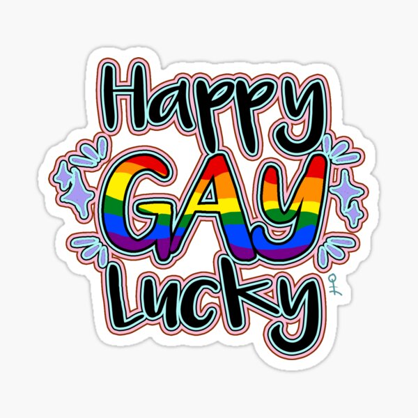 Aperçu de l'œuvre Happy Gay Lucky créée et vendue par InsomniaHeadArt.