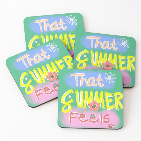 Item preview, That Summer Feels Cute Print designed and sold by katrinaissilly.