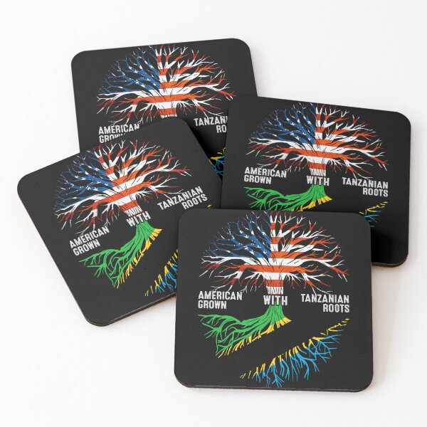 Item preview, American Grown With Tanzanian Roots Tree Tanzania Flag designed and sold by MoHaCo.