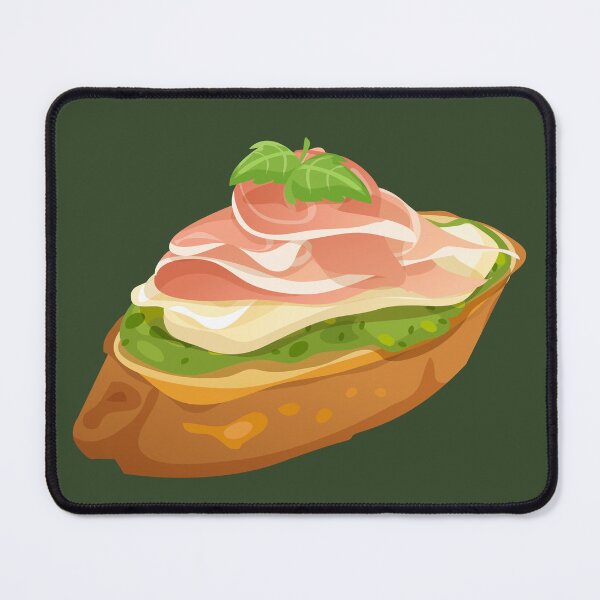 Item preview, Sliced Ham and Pesto Bruschetta designed and sold by Alicia Chee.