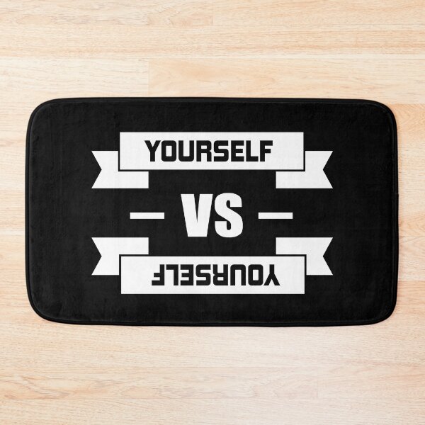 Item preview, Yourself vs Yourself for all time motivation designed and sold by TheLuckyShirts.