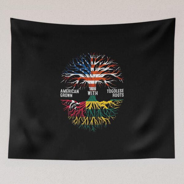 Item preview, American Grown With Togolese Roots Tree Togo Flag designed and sold by MoHaCo.