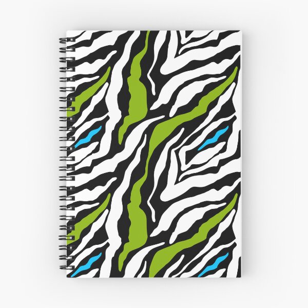 Item preview, GOWILD zebra endless pattern - green blue black designed and sold by GOWILDstyle.