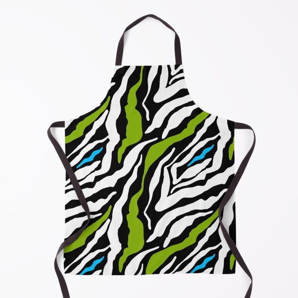 Item preview, GOWILD zebra endless pattern - green blue black designed and sold by GOWILDstyle.
