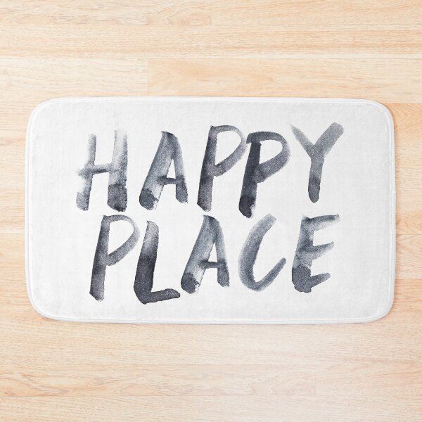 Item preview, Happy Place Typography Quote designed and sold by knightsydesign.