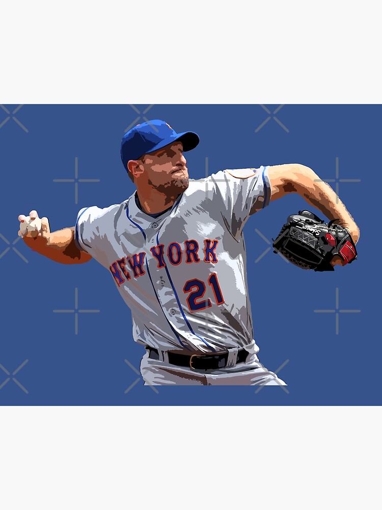  Max Scherzer Jersey Art New York Mets MLB Wall Art