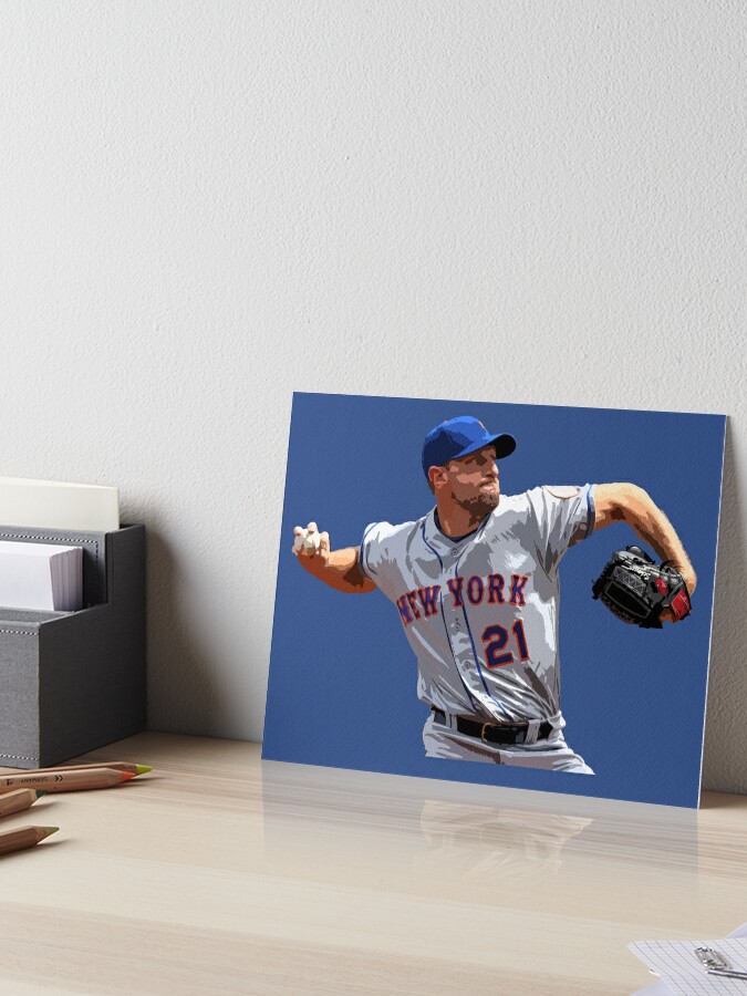  Max Scherzer Jersey Art New York Mets MLB Wall Art