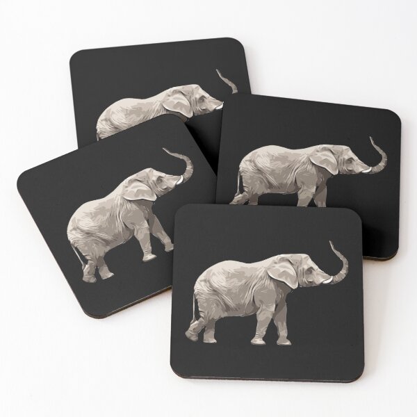 Item preview, African Elephant Animals Art Paint Draw Design designed and sold by BK-Fishing.