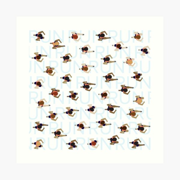 Keep on Running! Art Print