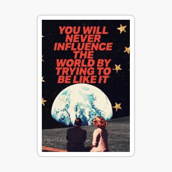 Inspiring Space Stickers 5-in-1 Inspirational Quote Stickers