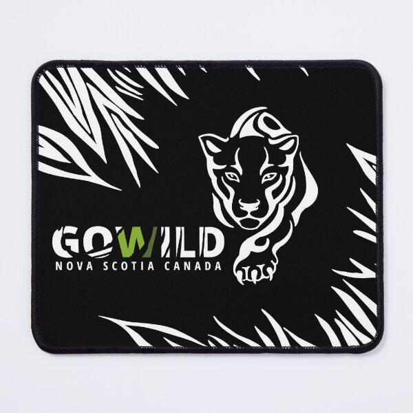 Item preview, GOWILD wildlife Canada, cougar design zebra style designed and sold by GOWILDstyle.