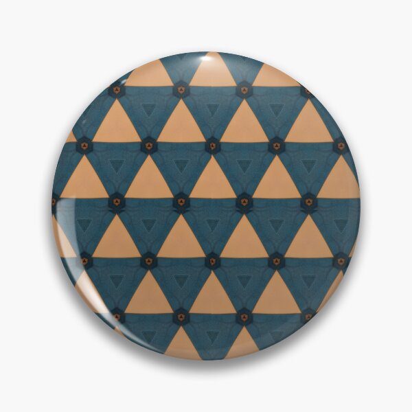 Item preview, Turquoise And Beige Triangle Pattern designed and sold by NikkiBear67.
