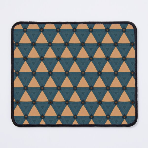 Item preview, Turquoise And Beige Triangle Pattern designed and sold by NikkiBear67.