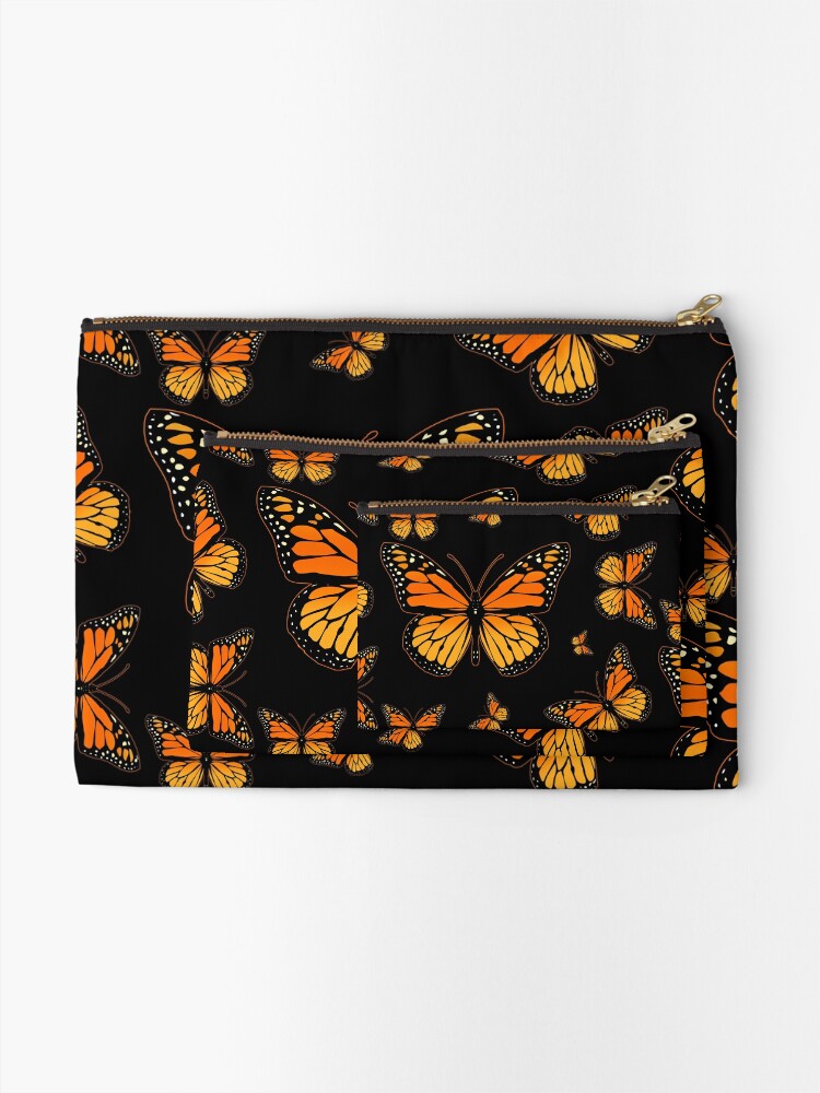 Alternate view of Monarch Butterfly Rapsody Zipper Pouch