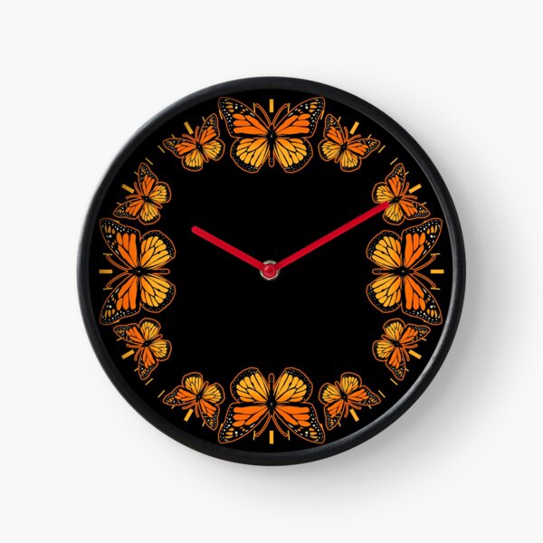 Monarch Butterfly Clock