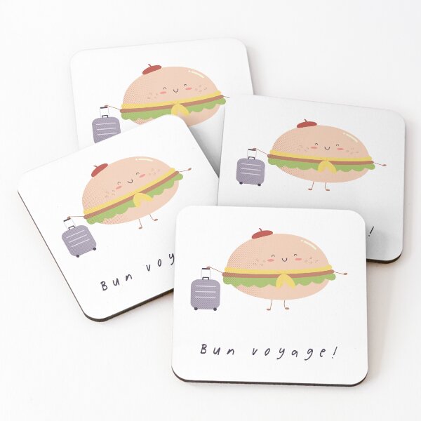Item preview, Bun voyage burger pun design designed and sold by high5doodle.
