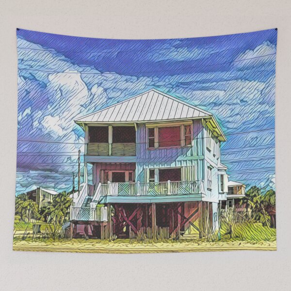 Item preview, Beach House, Orange Beach designed and sold by FlippinTurtles.