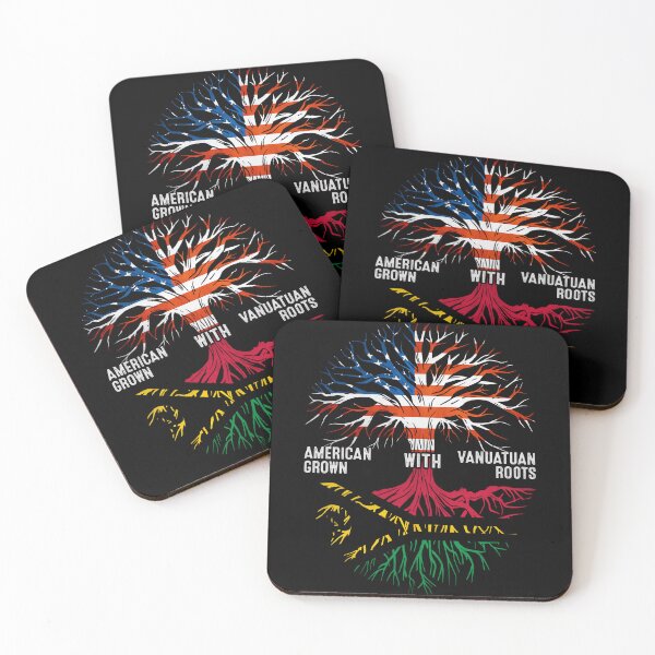 Item preview, American Grown With Vanuatuan Roots Vanuatu Flag designed and sold by MoHaCo.