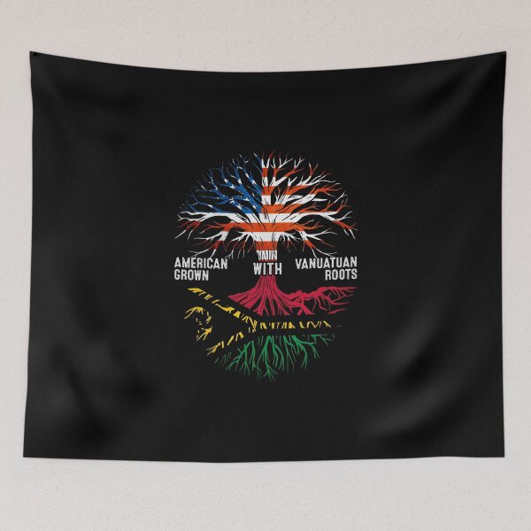 Item preview, American Grown With Vanuatuan Roots Vanuatu Flag designed and sold by MoHaCo.