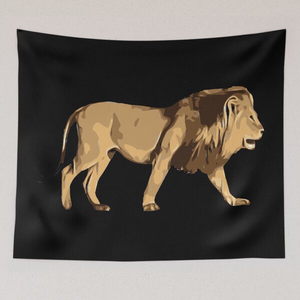 Item preview, African Lion Animals Art Paint Draw Design designed and sold by BK-Fishing.