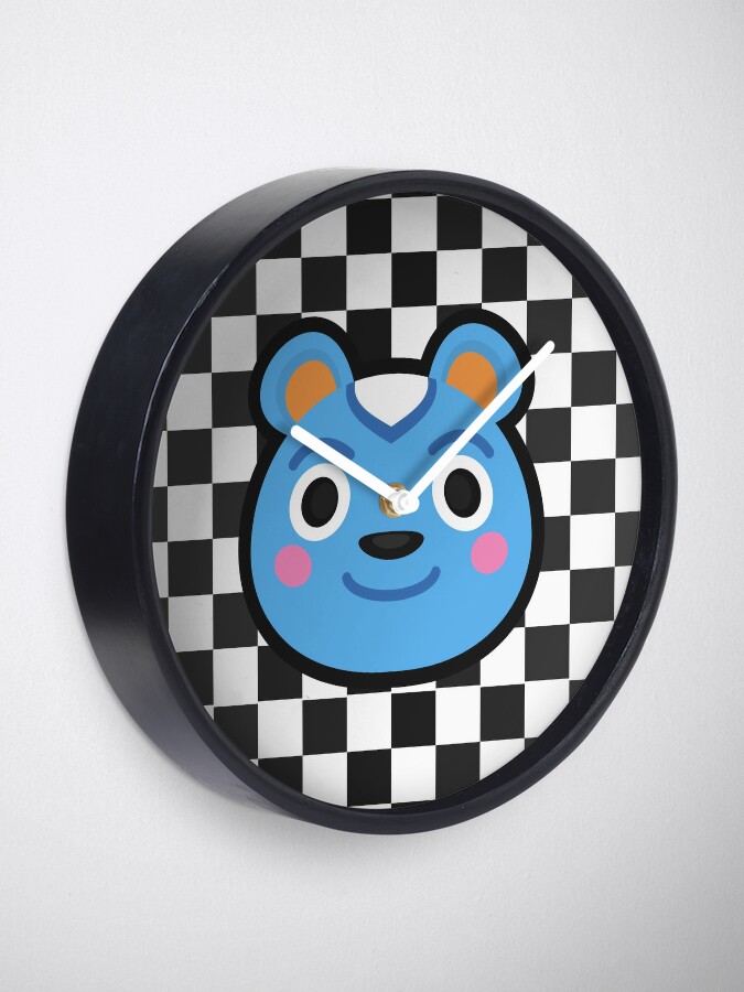 "FILBERT ANIMAL CROSSING" Clock by purplepixel | Redbubble