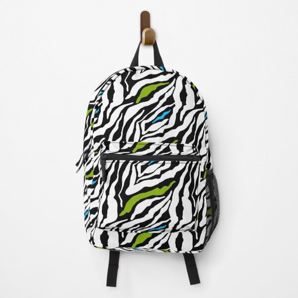 Item preview, GOWILD zebra endless pattern - green blue black - variation designed and sold by GOWILDstyle.