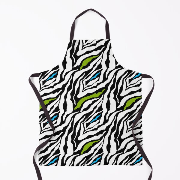 Item preview, GOWILD zebra endless pattern - green blue black - variation designed and sold by GOWILDstyle.