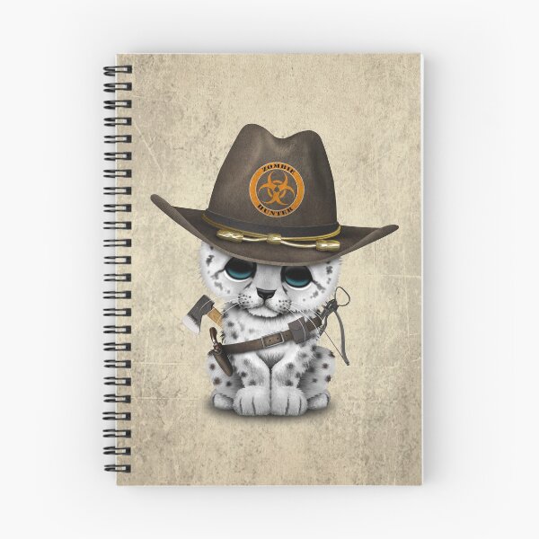 Item preview, Cute Snow Leopard Cub Zombie Hunter designed and sold by JeffBartels.