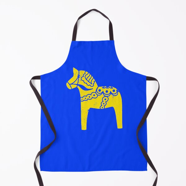 Item preview, Yellow Dala Horse Swedish Distressed Sweden Dalahost designed and sold by funnytshirtemp.