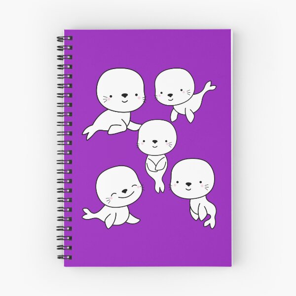 Item preview,  Five Cute Seals Play While Talking - Beautiful Sea Creatures designed and sold by ShaStyle ArtFo.