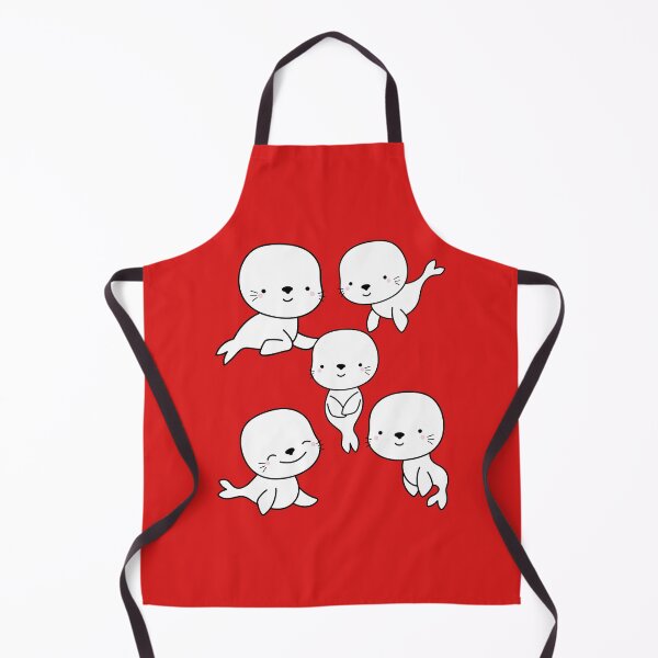 Item preview, Five Cute Seals Play While Talking - Beautiful Sea Creatures designed and sold by ShaStyle ArtFo.