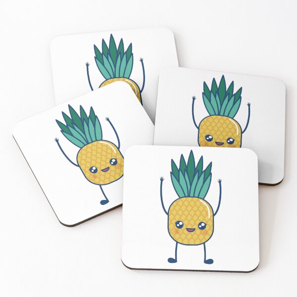 Item preview, funny cute Kawaii pineapple icon - happy back to school summer  designed and sold by Limitless Store.