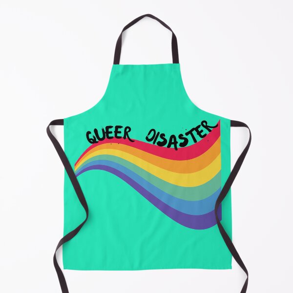 Item preview, Queer Disaster Curved Rainbow For Pride Month In Green designed and sold by LuckyKermit.
