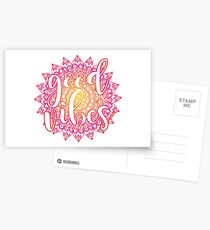 Good Vibes Mandala Postcards