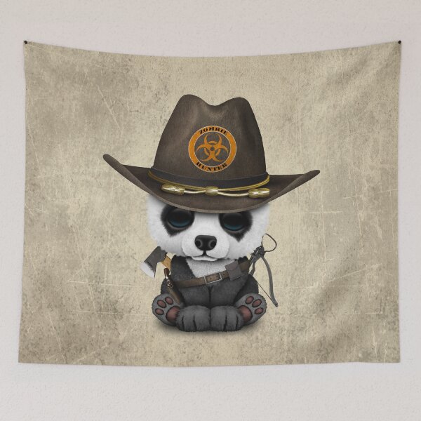 Item preview, Baby Panda Bear Zombie Hunter designed and sold by JeffBartels.