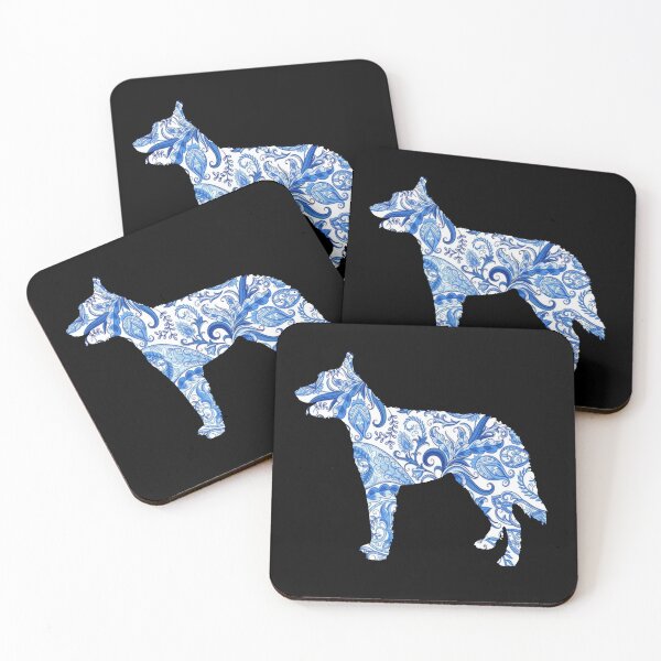 Artikelvorschau, Paisley Belgisches Laekenois in Blau entworfen und verkauft von ODINDISA.
