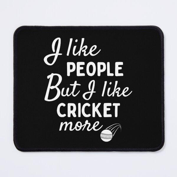 Item preview, I like people BUT I like cricket more designed and sold by TheGreenGoat.