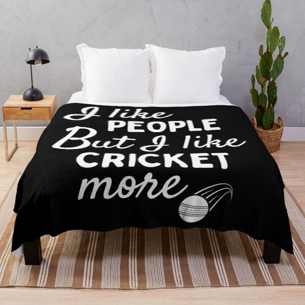Item preview, I like people BUT I like cricket more designed and sold by TheGreenGoat.
