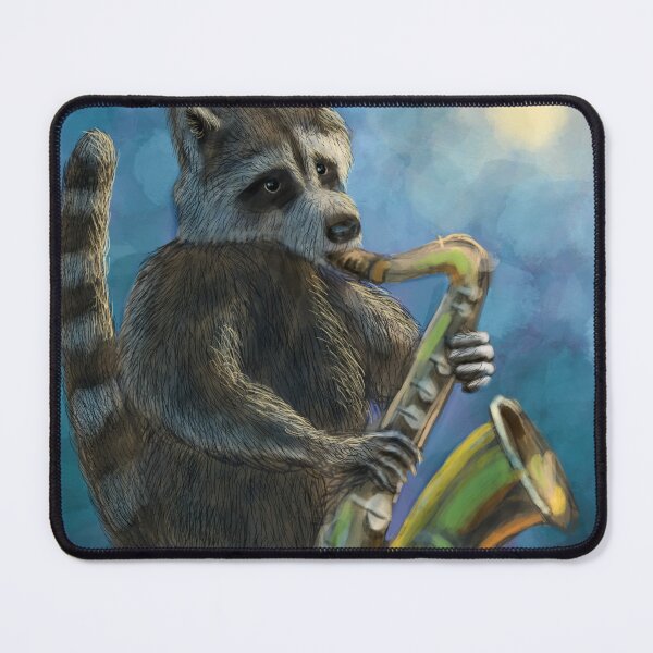 Item preview, Raccoon Jazz Saxophone designed and sold by TheArtCave.