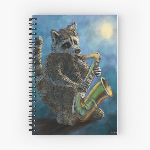 Item preview, Raccoon Jazz Saxophone designed and sold by TheArtCave.