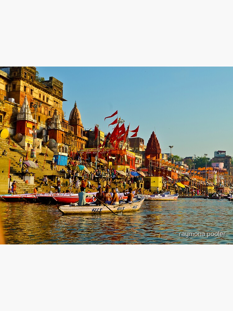 "Varanasi city India " Sticker by raymona Redbubble
