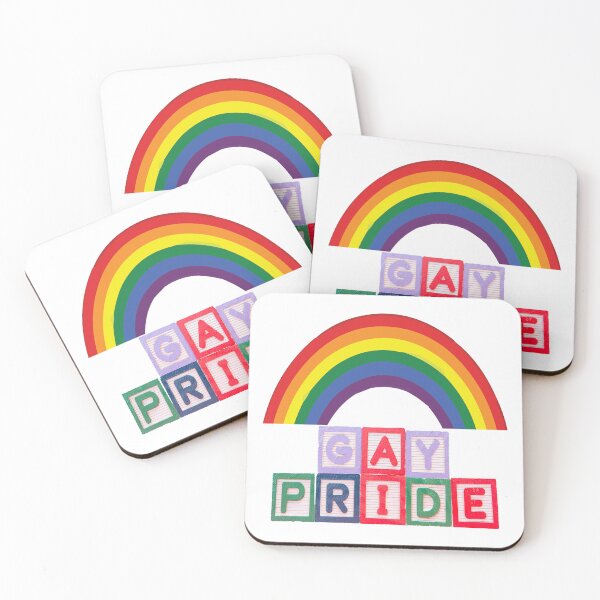 Item preview, Gay Pride Alphabet Blocks With Rainbow -  Gay Pride designed and sold by MauveMoves.